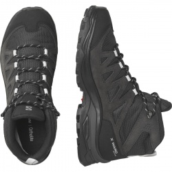Salomon X Ward Leather Mid GTX W Ebony 471819 damske vysi nepromokave trekove boty 1
