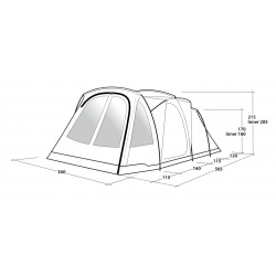 Outwell Springwood 6SG rodinny stan pro 5 osob se 3 loznicemi1