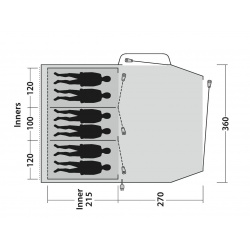 Outwell Springwood 6SG rodinny stan pro 5 osob se 3 loznicemi2