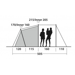 Outwell Springwood 6SG rodinny stan pro 5 osob se 3 loznicemi3