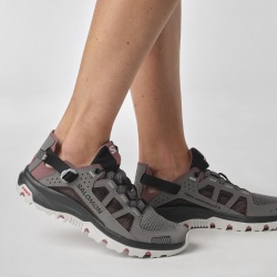 Salomon Techamphibian 5 W pewter black 472070 damske sitovane sandaly i do vody7