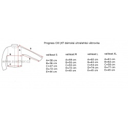 _Progres OXI JKT damska ultralehka vetrovka zmereno