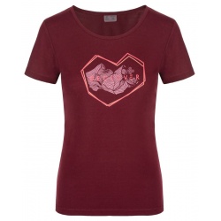 Kilpi Garove-W tmave cervena RL0303KI damske funkcni rychleschnouci triko kratky rukav