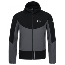 Kilpi Balans-M tmave seda PM0059KIDGY panska bezecka bunda s kapuci 