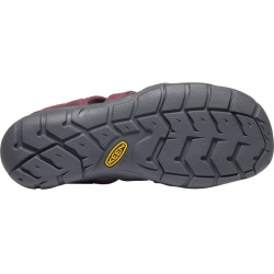 Keen Clearwater CNX Leather W wine red dahlia damske nizkoprofilove outdoorove sandaly 1