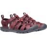 Keen Clearwater CNX Leather W wine red dahlia damske nizkoprofilove outdoorove sandaly 2