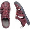 Keen Clearwater CNX Leather W wine red dahlia damske nizkoprofilove outdoorove sandaly 3