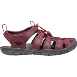 Keen Clearwater CNX Leather W wine red dahlia damske nizkoprofilove outdoorove sandaly 4