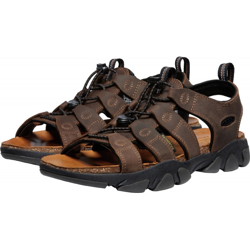 Keen Daytona II Sandal M bison black panske kozene outdoorove sandaly