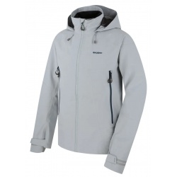 Husky Nakron M lt. grey svetle seda panska nepromokava trivrstva outdoorova bunda