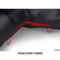 Husky Nakron L cerna damska nepromokava trivrstva outdoorova bunda 7