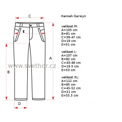 _Hannah Garwyn dark dark slate anthracite II panske softshellove technicke kalhoty zmereno