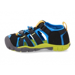 Keen Seacamp II CNX Children black brilliant blue detske outdoorove sandaly i do vody 5