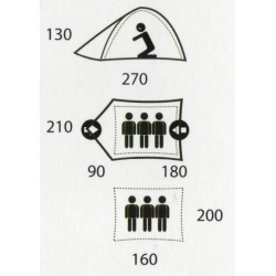 Husky Sawaj 3 ultralehky turisticky stan 9