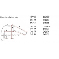 _Direct Alpine Cyclone Lady grey palisander damska lehka nepromokava zalozni bunda zmereno