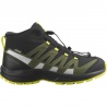 Salomon XA Pro V8 Mid CSWP J 472894 black deep lichen detske nepromokave trekove boty