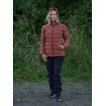 Husky Donnie L tlumena bordo damska zimni perova bunda s odepinaci kapucou 3
