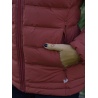 Husky Donnie L tlumena bordo damska zimni perova bunda s odepinaci kapucou 5