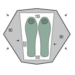 Pinguin Aero 2 DAC ultralehky turisticky stan 2