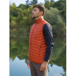 Husky Dresles M brick orange panska lehka perova vesta DWR 4