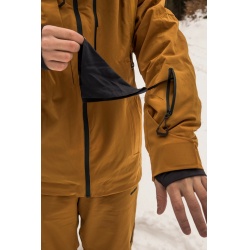 Husky Montry M mustard panska nepromokava zimni lyzarska bunda 6