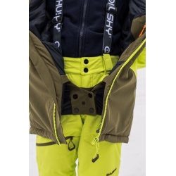 Husky Gomez K br. green dk. khaki detska rostouci nepromokava zimni lyzarska bunda 8