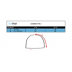 _Kilpi Otis-J ruzova QJ0456KIPNK detska pletena cepice s bambuli zmereno