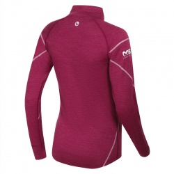 Progres MW NSTZ vinovy melir damsky rolak   triko dlouhy rukav 100% Merino vlna 1