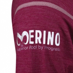 Progres MW NSTZ vinovy melir damsky rolak   triko dlouhy rukav 100% Merino vlna 2