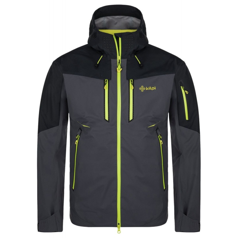 Kilpi Hastar-M tmave seda SM0101KIDGY panska trivrstva nepromokava outdoorova bunda