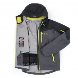 Kilpi Hastar-M tmave seda SM0101KIDGY panska trivrstva nepromokava outdoorova bunda 2