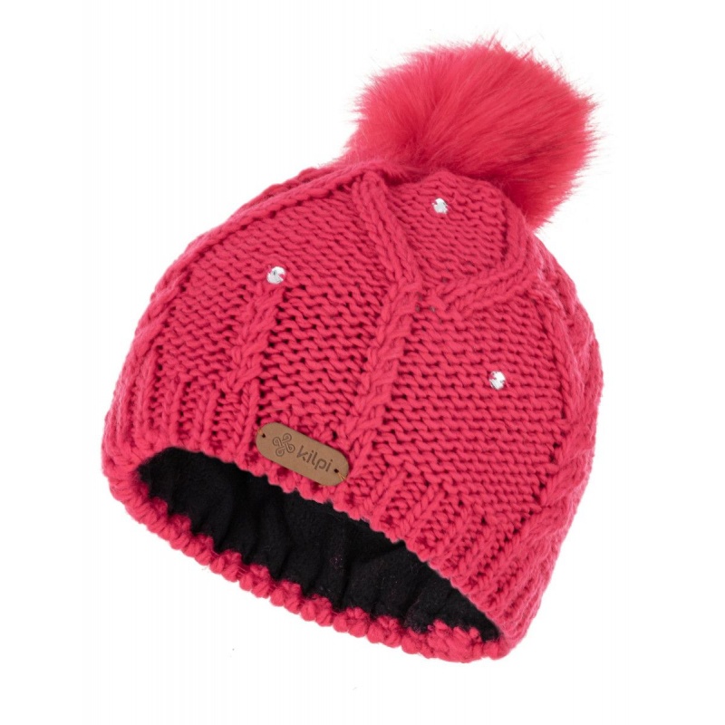Kilpi Lady-JG ruzova SJ0604KIPNK divci pletena cepice s vnitrni fleecovou celenkou