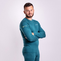 Progres Eco E NDR zelena panske triko dlouhy rukav bambus 4