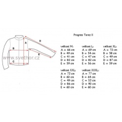 _Progres Torez II cerna cervena bila panska fleecova mikina Tecnostretch