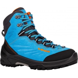 Lowa Cadin GTX Mid Junior turquoise flame 660060 detske nepromokave kozene trekove boty