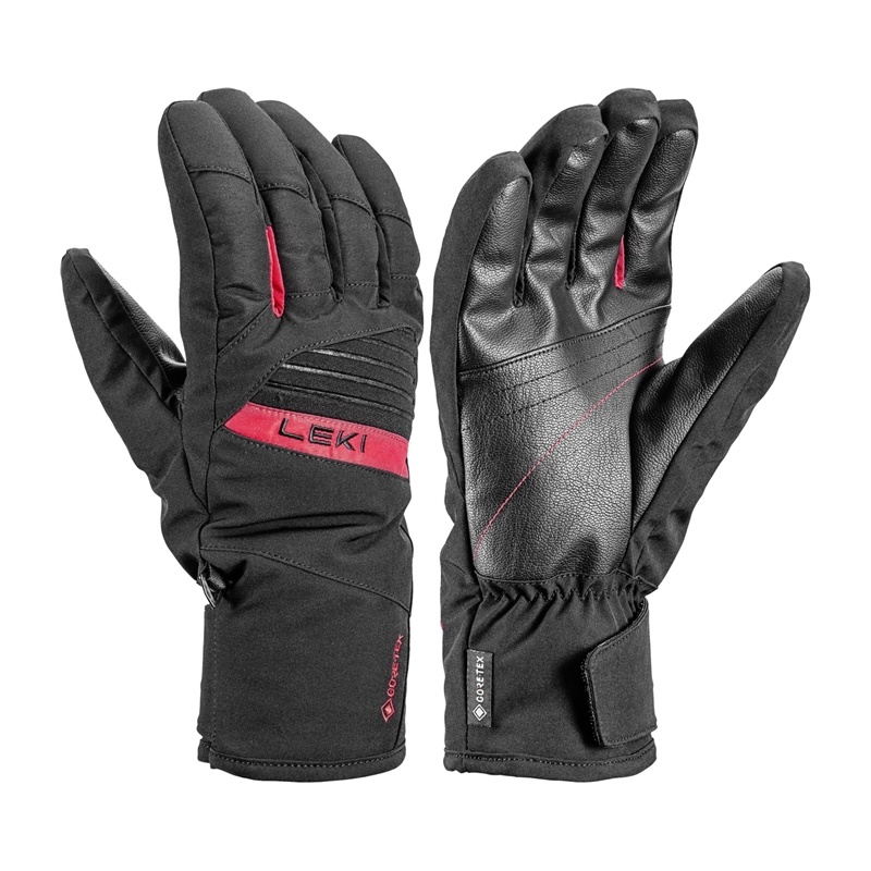 Leki Space GTX black-red 653861302 panske nepromokave lyzarske rukavice