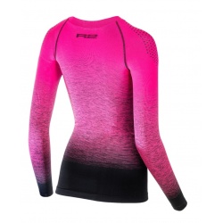 R2 ATF206A Musa pink black damske funkcni termo triko dlouhy rukav 1