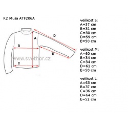 _R2 ATF206A Musa pink black damske funkcni termo triko dlouhy rukav zmereno