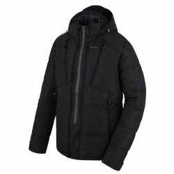 Husky Norel M black cerna panska zimni vodeodolna bunda i do mesta 1