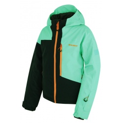 Husky Gomez K turquoise black blue detska rostouci nepromokava zimni lyzarska bunda