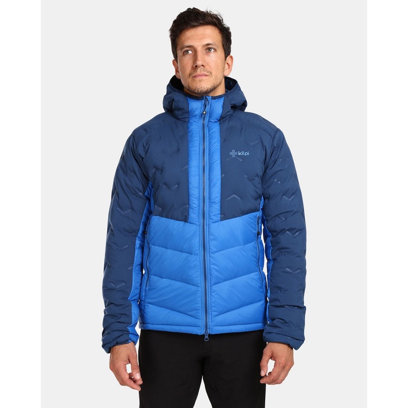Kilpi Tevery-M modra UM0116 panska vodeodolna zimni lyzarska bunda peri primaloft
