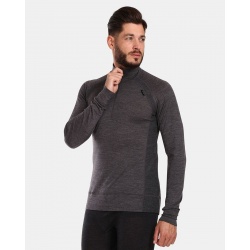 Kilpi Jager-M tmave seda UM0504KIDGY panske triko dlouhy rukav 100% Merino vlna 1
