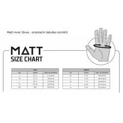 _Matt Inner Glove 8425 NG unisex tenci zateplovaci  rukavice zmereno