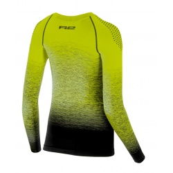 R2 ATF309A Musa Kids neon yellow black detske funkcni termo triko dlouhy rukav 1