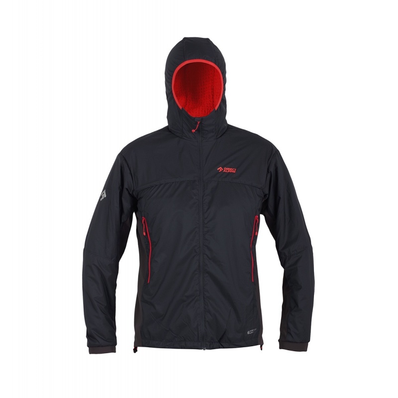 Direct Alpine Alpha Jacket 4.0 anthracite brick panska izolacni vetruodolna bunda Pertex