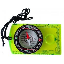 Acra SBU07 Buzola mala 114 mm se smerovou sipkou, meritky, lupou a snurkou na krk 1