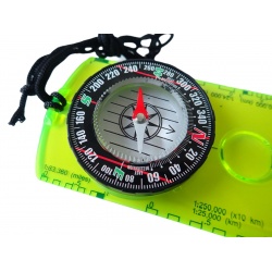 Acra SBU07 Buzola mala 114 mm se smerovou sipkou, meritky, lupou a snurkou na krk 2