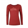 Direct Alpine Furry Long Lady 1.0 palisander silent hills damske triko dlouhy rukav Merino