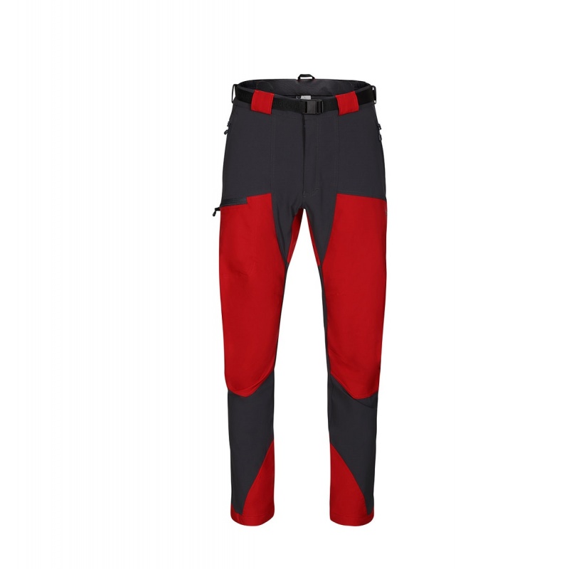 Direct Alpine Mountainer Tech 4.0 anthracite red panske turisticke outdoorove kalhoty