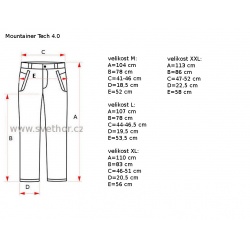 _Direct Alpine Mountainer Tech 4.0 anthracite red panske turisticke kalhoty zmereno